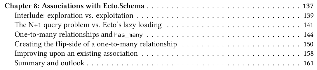 Chapter on associations with Ecto.Schema