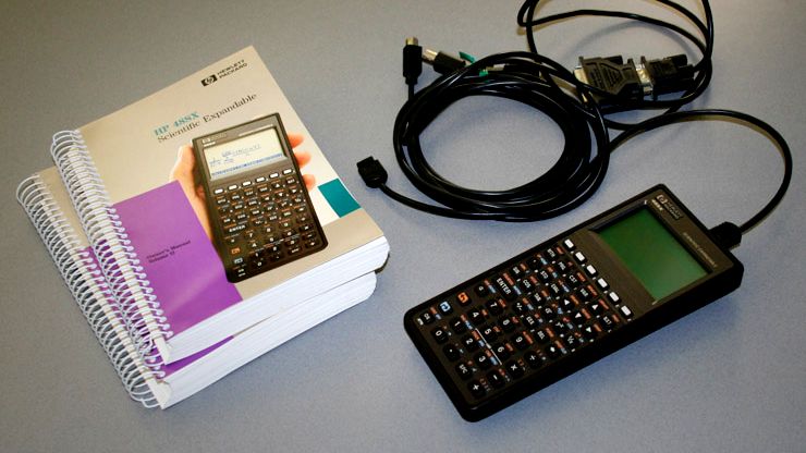 HP48SX graphic calculator with RPN
